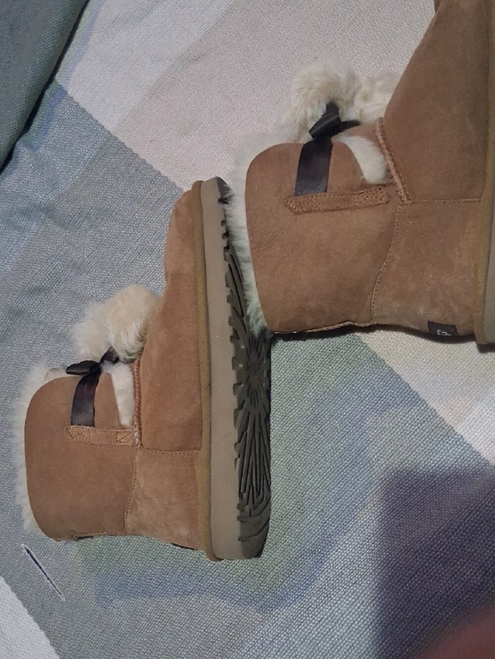 UGG Chestnut Brown Shearling-Lined Short Booties - Picture 6 of 16